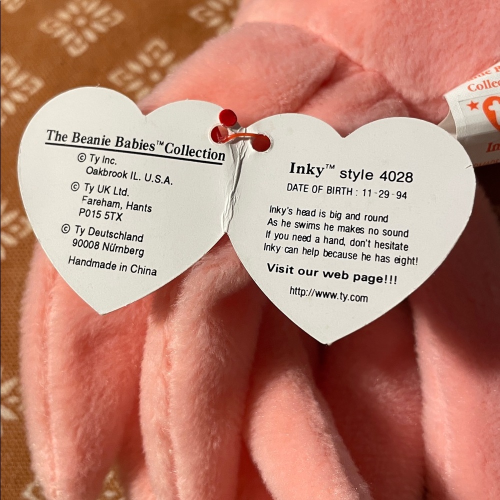 NWT RARE 1993 Ty Beanie Baby Inky! - Picture 4 of 8